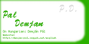 pal demjan business card